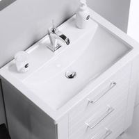 Товар: Тумба под раковину Aqwella Манчестер 70 Белый глянец арт-MAN01073 - фото 2 Тумба под раковину Aqwella Манчестер 70 Белый глянец арт-MAN01073 — фото 2, Тумбы под раковину