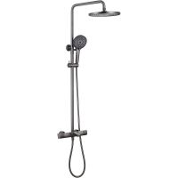 Душевая система Abber Thermostat с термостатом Никель арт-AF8516NG — фото 1, Душевые стойки