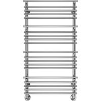 Водяной полотенцесушитель Terminus Вента Люкс П18 500х1000 Хром, нижнее подключение, G 1/2" ВР, с угловым соединением арт-4670078529527 — фото 2, Водяные полотенцесушители