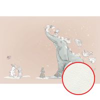 Фреска детская Ortograf Для самых маленьких 32926 Фактура флок FLK Флизелин (4*2,7) Розовый, Животные арт-32926 (флок FLK) — фото 1, Фрески