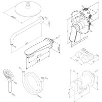 Душевая система AM.PM X-Joy Хром арт-FB85A3RH10 — фото 6, Встраиваемые душевые комплекты