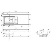 Тумба с раковиной Эстет Dallas Luxe 120 L подвесная Белая арт-ФР-00001925 — фото 8, Тумбы с раковиной