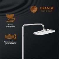 Товар: Душевая система Orange Хром арт-T02S4-911cr - фото 2 Душевая система Orange Хром арт-T02S4-911cr — фото 2, Душевые стойки