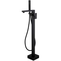 Смеситель для ванны Abber Daheim Черный матовый арт-AF8215B — фото 1, Смесители напольные