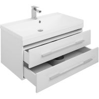 Тумба с раковиной Aquanet Нота 90 подвесная Белая арт-287708 — фото 4, Тумбы с раковиной