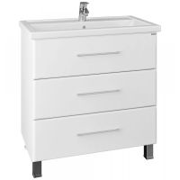 Тумба под раковину СанТа Омега 80 Белая арт-207006 — фото 1, Тумбы под раковину