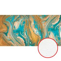 Фреска Ortograf Misto 33248 Фактура бархат FX Флизелин (4,7*2,4) Бирюзовый/Золото, Абстракция арт-33248 (бархат FX) — фото 1, Фрески