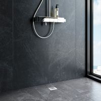 Душевой трап AM.PM PrimeFlow 10 с решеткой Хром матовый Cut Gradient арт-W02BD-P11-010-01SB — фото 9, Трапы для душа