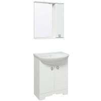 Зеркало со шкафом Runo Авила 60 R с подсветкой Белое арт-00000001047 — фото 3, Зеркальные шкафы в ванную