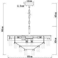 Люстра Artelamp Annabelle Бежевая Золото арт-A1008LM-8GO — фото 6, Люстры
