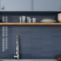 Керамическая плитка Equipe Arrow Blue Velvet настенная 5х25 см арт-25831 — фото 2, Керамическая плитка