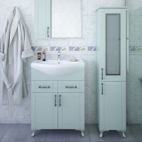 Товар: Шкаф пенал Sanflor Глория 32 R Серый арт-С000005721 - фото 2 Шкаф пенал Sanflor Глория 32 R Серый арт-С000005721 — фото 2, Пеналы для ванной комнаты