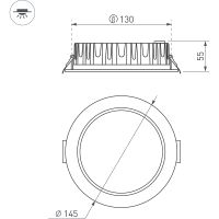 Встраиваемый светильник Arlight Frost Белый арт-021493 — фото 6, Точечные светильники