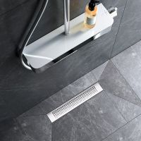 Душевой лоток AM.PM PrimeFlow 40 с решеткой Хром матовый Cut Gradient арт-W02SC-P11-040-01SB — фото 7, Душевые лотки