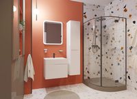 Тумба с раковиной Эстет Kare Luxe 60 подвесная Белая арт-ФР-00007077 — фото 8, Тумбы с раковиной