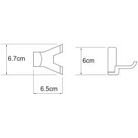 Товар: Двойной крючок WasserKRAFT Leine Хром арт-K-5023DW - фото 3 Двойной крючок WasserKRAFT Leine Хром арт-K-5023DW — фото 3, Крючки для полотенец