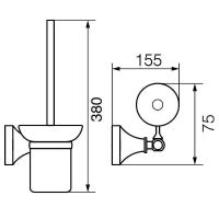 Ершик для унитаза Veragio Gialetta Золото арт-VR.GIL-6491.DO — фото 3, Ершики для унитаза