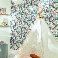 Обои Caselio Flower Power Винил на флизелине (0,53*10,05) Разноцветный, Цветы арт-101876041 — фото 2, Обои для стен