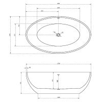 Товар: Акриловая ванна Abber 175x100 без гидромассажа арт-AB9249 - фото 5 Акриловая ванна Abber 175x100 без гидромассажа арт-AB9249 — фото 5, Акриловые ванны