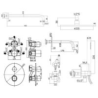 Товар: Душевая система Paffoni Light с термостатом и гигиеническим душем Белый матовый арт-KITZLIQ019BO045 - фото 9 Душевая система Paffoni Light с термостатом и гигиеническим душем Белый матовый арт-KITZLIQ019BO045 — фото 9, Встраиваемые душевые комплекты