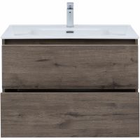 Товар: Тумба под раковину Aquanet Lino 80 Flat подвесная Дуб веллингтон арт-287543 - фото 6 Тумба под раковину Aquanet Lino 80 Flat подвесная Дуб веллингтон арт-287543 — фото 6, Тумбы под раковину