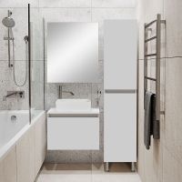 Тумба под раковину Runo Бари 50 подвесная Белая арт-00-00001472 — фото 10, Тумбы под раковину