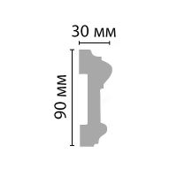 Молдинг Decomaster 2400x90x30 мм арт-97901 — фото 2, Молдинги