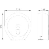 Диспенсер туалетной бумаги Nofer Black Черный матовый арт-05011.N — фото 2, Диспенсеры туалетной бумаги