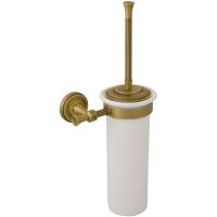 Ершик для унитаза Migliore Fortuna Белый матовый Бронза арт-27735 — фото 1, Ершики для унитаза