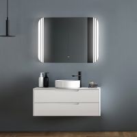 Зеркало Abber See 92 с подсветкой с сенсорным выключателем и диммером арт-AG6101S — фото 2, Зеркала в ванную комнату