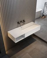 Раковина Abber Stein 120 L Белая матовая арт-AS2640-1.2 L — фото 3, Раковины подвесные