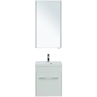 Комплект мебели для ванной Aquanet Августа 50 подвесной Белый арт-287679 — фото 2, Комплекты мебели для ванной