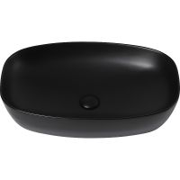 Раковина-чаша Abber Rechteck 60 Черная матовая арт-AC2206MB — фото 3, Раковины накладные