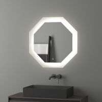Зеркало Evoform Ledshine 70x70 с подсветкой 22.5 W - сенсорный выключатель - нейтральный белый свет арт-BY 2604 — фото 1, Зеркала в ванную комнату