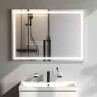 Зеркало AM.PM Gem 100 с подсветкой с механическим выключателем арт-M91AMOX1001WG — фото 2, Зеркала в ванную комнату