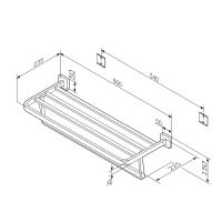 Полка для полотенец AM.PM Func Черная матовая арт-A8F37722 — фото 7, Полки для полотенец