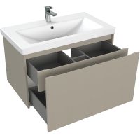 Тумба под раковину Cersanit Grande 80 подвесная Бежевая арт-64310 — фото 4, Тумбы под раковину