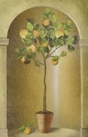 Фреска Ortograf Цветы 3601 Фактура бархат FX Флизелин (1,8*2,8) Коричневый/Зеленый, Деревья/Фрукты арт-3601 (бархат FX) — фото 2, Фрески