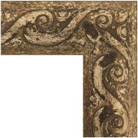 Зеркало Evoform Exclusive 116х56 с фацетом в багетной раме - Фреска 84 мм арт-BY 1249 — фото 2, Зеркала в ванную комнату