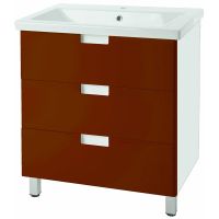 Тумба под раковину Bellezza Пегас 80 Красная арт-4630413140039 — фото 1, Тумбы под раковину