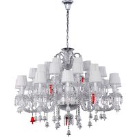 Товар: Люстра Crystal Lux Белая Хром Прозрачная арт-PRINCESS SP30 - фото 1 Люстра Crystal Lux Белая Хром Прозрачная арт-PRINCESS SP30 — фото 1, Люстры