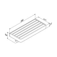 Держатель туалетной бумаги Damixa Jupiter двойной с полкой Черный Хром арт-DA77341900 — фото 3, Держатели туалетной бумаги