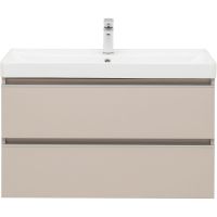 Тумба под раковину Aquanet Вега 90 подвесная Бежевая арт-329586 — фото 11, Тумбы под раковину