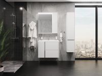 Тумба под раковину Aquaton Стоун 80 подвесная Белая арт-1A228201SX010 — фото 5, Тумбы под раковину