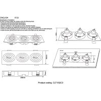 Встраиваемый светильник Crystal Lux Белый арт-CLT 002C3 WH — фото 4, Точечные светильники