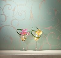 Обои Milassa Swan Флизелин (1*10,05) Бирюзовый, Вензель арт-SW4 006 — фото 2, Обои для стен