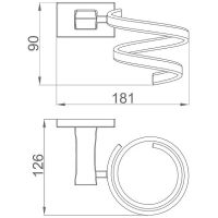 Держатель для фена Gappo Хром арт-G0728 — фото 2, Держатели для фена