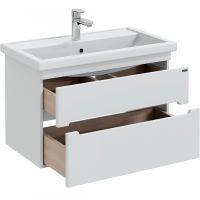 Товар: Тумба под раковину СанТа Лондон 80 подвесная Белая арт-224037 - фото 2 Тумба под раковину СанТа Лондон 80 подвесная Белая арт-224037 — фото 2, Тумбы под раковину