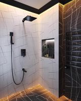 Душевая система Timo Selene Черный арт-SX-3069/03SM — фото 2, Встраиваемые душевые комплекты