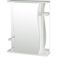 Зеркальный шкаф Mixline Классик 55 L Белый арт-525512 — фото 1, Зеркальные шкафы в ванную